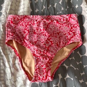 J. Crew Pink Floral Bikini Bottoms